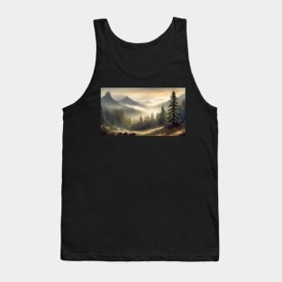 foggy fir forest Tank Top